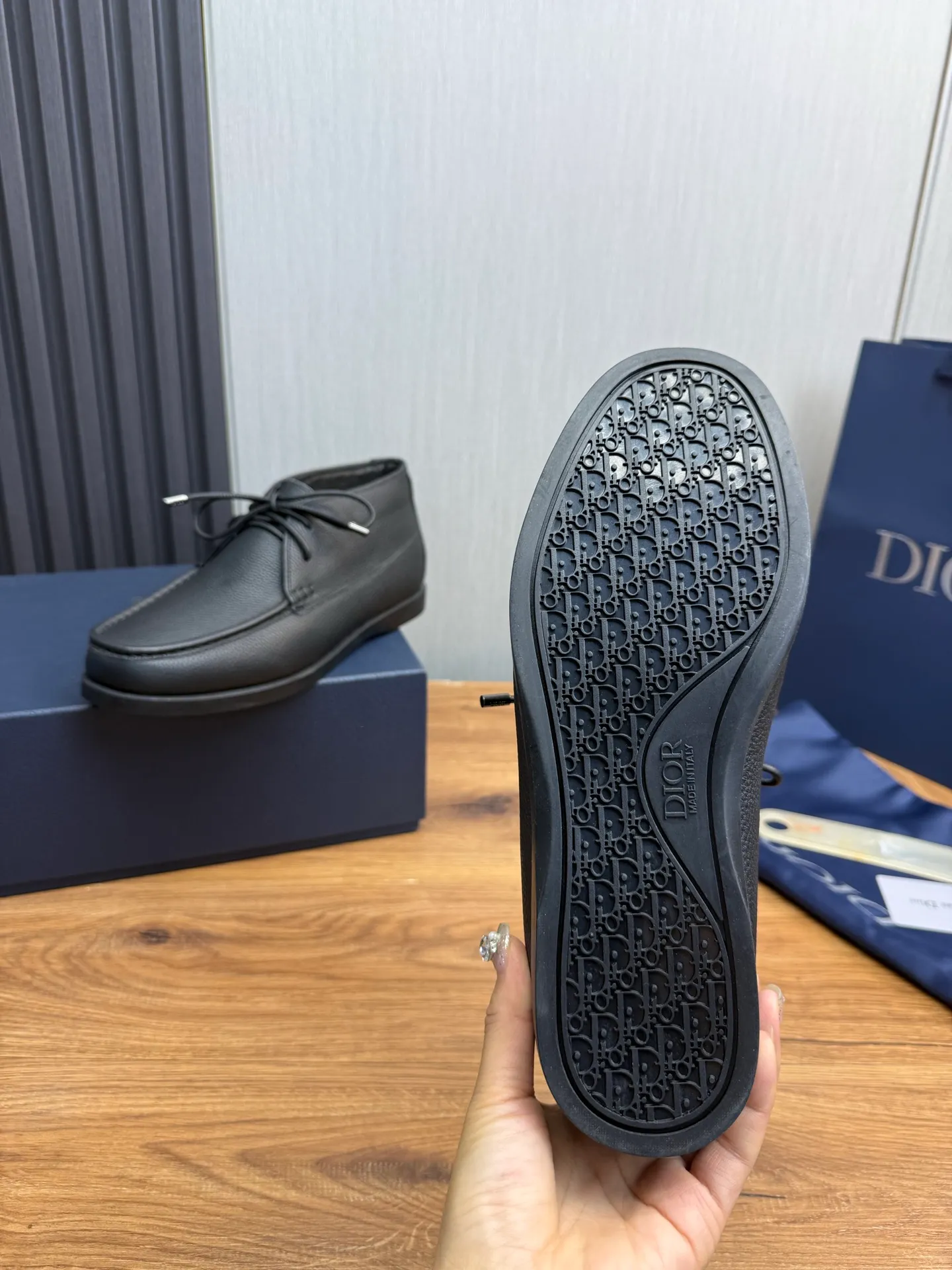 Factory price 620💰🈶Pili.Mauri [Dior] Men's official website na hot sale🔥Imported cowhide + cowhide lining. Original rubber wear-resistant outsole. High quality shipment ⬆️Code number 38-44, (45 customized)